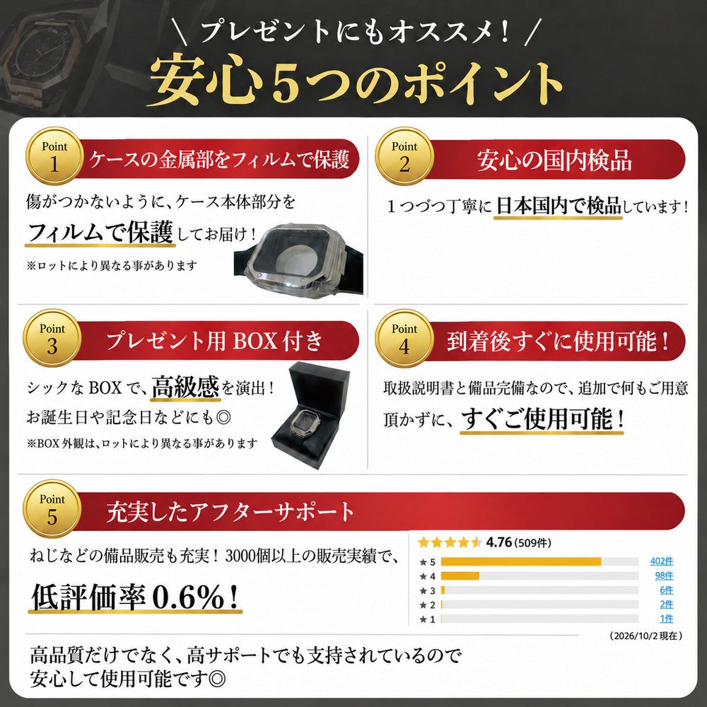 【超人気】アップルウォッチ 一体型バンド メンズ 高級 カバー ケース