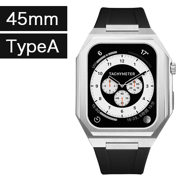 【超人気】アップルウォッチ 一体型バンド メンズ 高級 カバー ケース