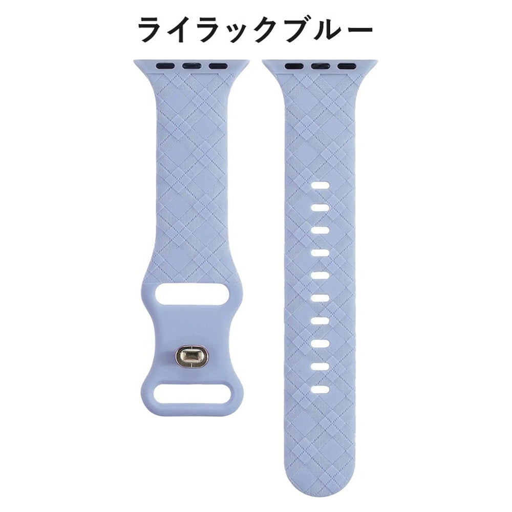 【かわいい格子柄　発売記念1380→980円】アップルウォッチ バンド レディース おしゃれ ベルト シリコン 格子柄 apple watch バンド くすみカラー 上品 高級 series 11 10 9 8 7 6 SE 5 4 3 2 1 38mm 40mm 41mm 42mm