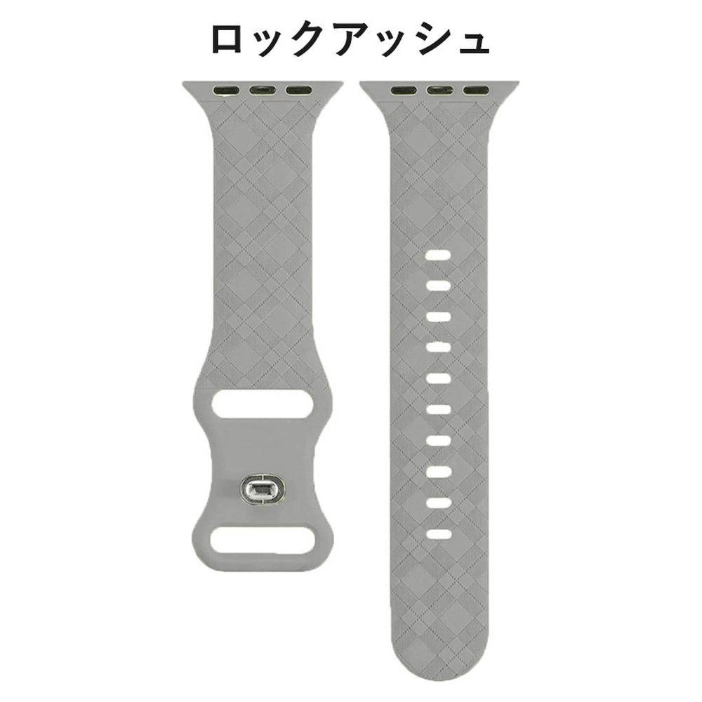 【かわいい格子柄　発売記念1380→980円】アップルウォッチ バンド レディース おしゃれ ベルト シリコン 格子柄 apple watch バンド くすみカラー 上品 高級 series 11 10 9 8 7 6 SE 5 4 3 2 1 38mm 40mm 41mm 42mm