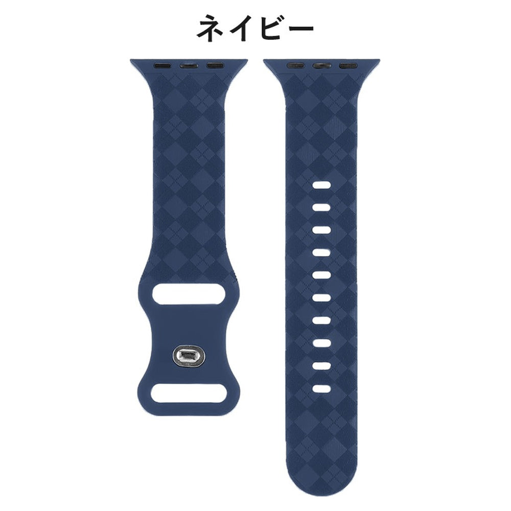 【かわいい格子柄　発売記念1380→980円】アップルウォッチ バンド レディース おしゃれ ベルト シリコン 格子柄 apple watch バンド くすみカラー 上品 高級 series 11 10 9 8 7 6 SE 5 4 3 2 1 38mm 40mm 41mm 42mm