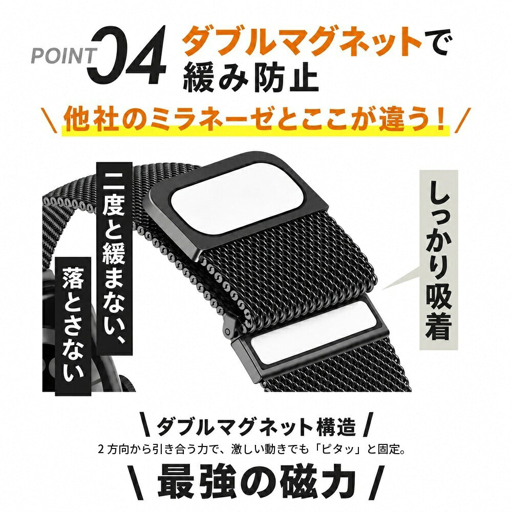 【ミラネーゼの常識を覆す】アップルウォッチ対応 ミラネーゼバンド メンズ レディース