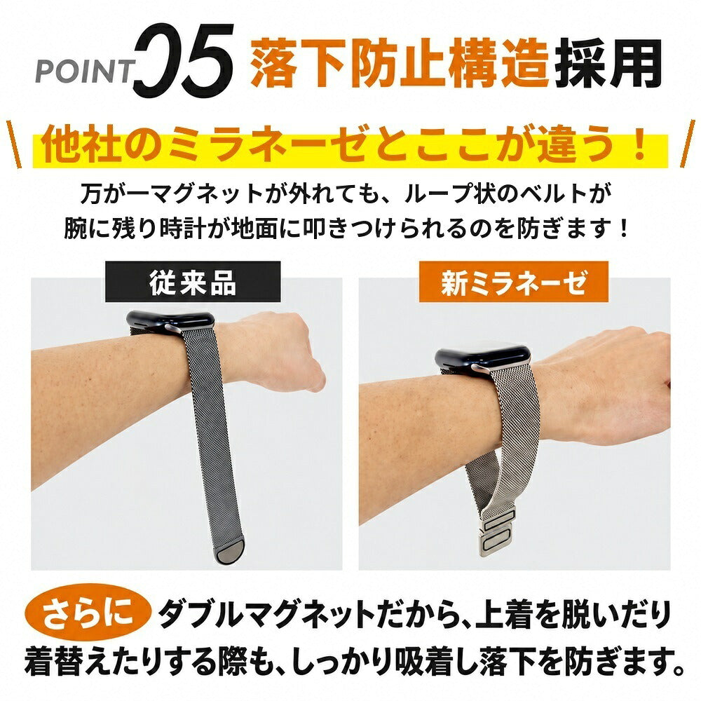 【ミラネーゼの常識を覆す】アップルウォッチ対応 ミラネーゼバンド メンズ レディース