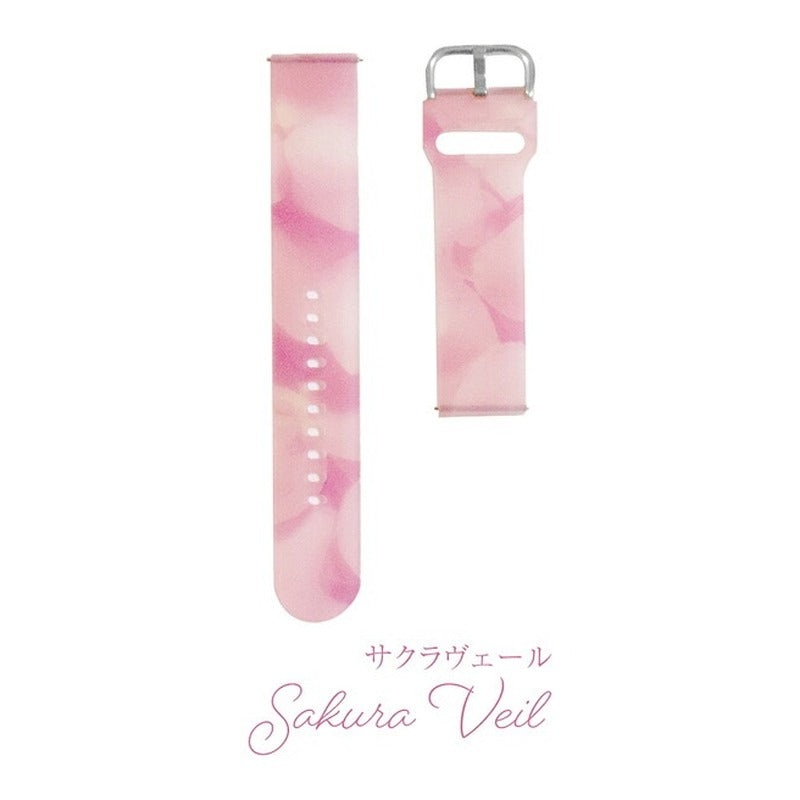 スマートウォッチ バンド レディース クリア 透明感 　夏　スケルトン ベルト 20mm  22mm バンド かわいい SINNIS