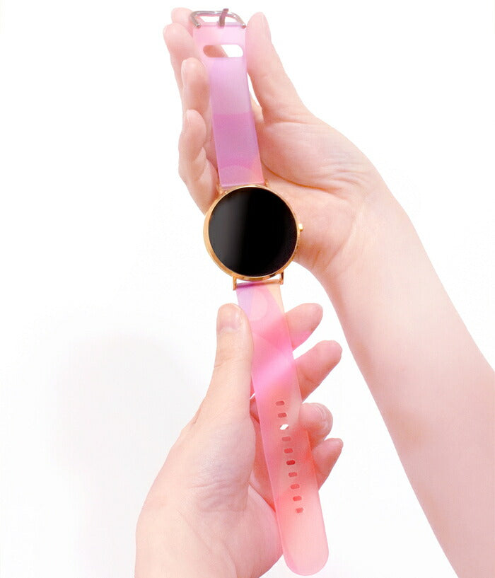 スマートウォッチ バンド レディース クリア 透明感 　夏　スケルトン ベルト 20mm  22mm バンド かわいい SINNIS