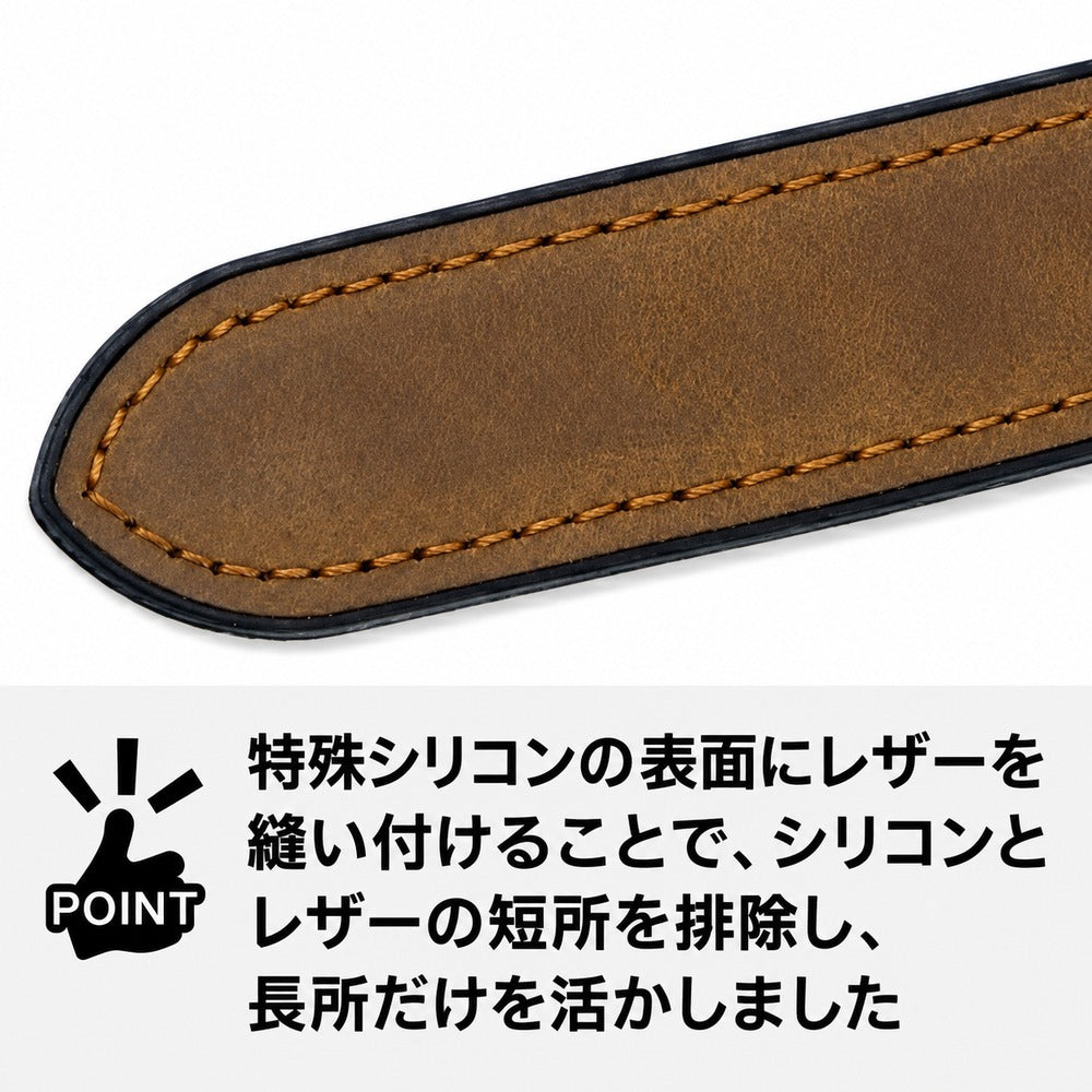 【シリコン派にもレザー派にも刺さる1本】アップルウォッチ レザーバンド Unistrap