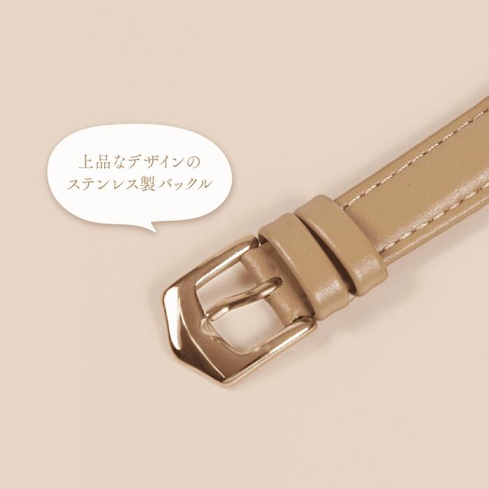 スマートウォッチ バンド レディース おしゃれ ベルト 18mm 20mm  バンド ステンレス  革  くすみカラー 本革 スリム かわいい 高級 SINNIS